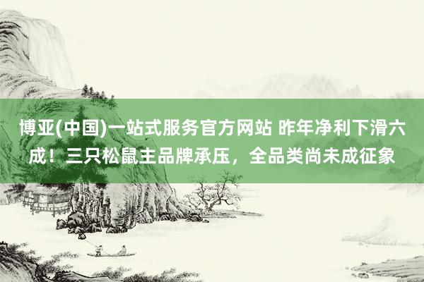 博亚(中国)一站式服务官方网站 昨年净利下滑六成！三只松鼠主品牌承压，全品类尚未成征象